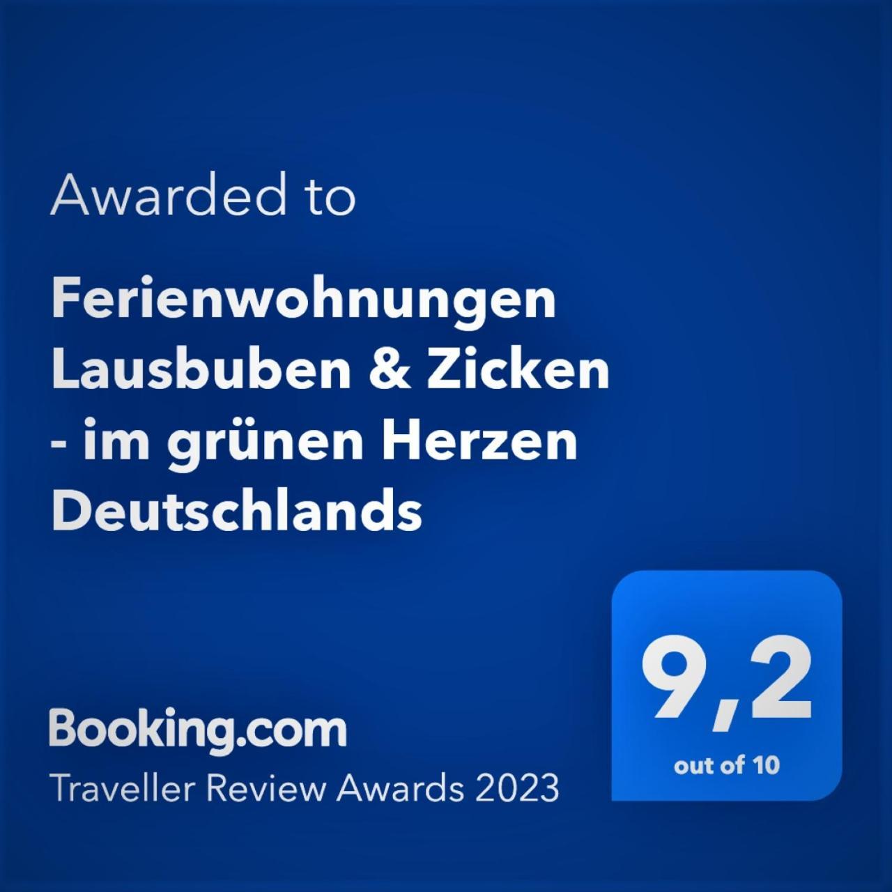 Ferienwohnungen Lausbuben & Zicken - Im Grunen Herzen Deutschlands 헤어레스하우젠 외부 사진